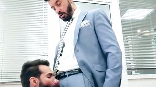 "Suave Studs Rimming In The Office For Maximum Pleasure"