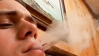 "Smoking & Wanking - Hunks Jerk Off In Public"