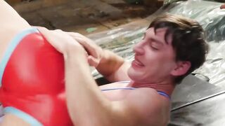 "Raw Barebacks - Muscular Studs Face Off In Intense Rumble"