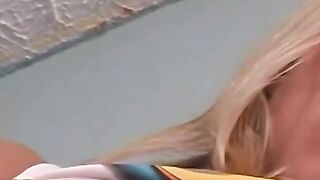 Blonde Amazon Goddess Kylie Experiences Orgasmic Bliss with Glass Anal Plug