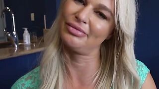 Milf's bedroom eyes meet stepson's big cock