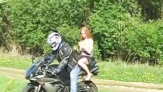 "Sexy Biker Chick Rides A Harley And Gets Fucked Hard - Old Video Edited For Publishing"