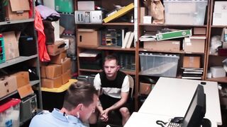 Tattooed Thief Craves Punishment Deep anal thrusts leave him begging for mercy