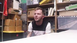 Tattooed Thief Craves Punishment Deep anal thrusts leave him begging for mercy