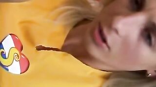 "Passionate-Love" - Old Man Fucks Young Blonde With Perfect Body And Big Natural Boobs In POV Style