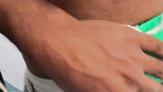 "Antuan Rumba's God-Like Body Luring You Into Bareback Action" or simply "Bear Fucker Fucks Raw With Hunk"