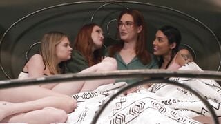"Lesbo Orgasm Fest #3 - Girl-on-girl action with MILF Scarlett Sky & StepDaugher"