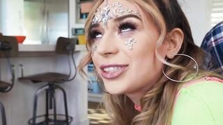 "Mom's Boyfriend Disciplines Stepdaughter With Big Dick - Ariana Valentina"