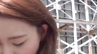 "Red-Haired Babe's Outdoor Pee Play in Public"