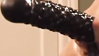 "Big Black Dong Stretches Ass - Extreme Anal Gaping by Interracial Pornstar"