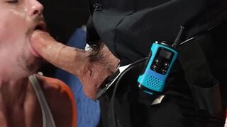 "Police Officer Dominatrix - Double Anal Domination with Two Men"