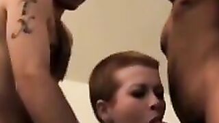 "Redheaded Teen Throated By Black Men In Hardcore Group Sex"