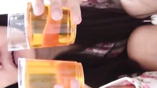 "TeensGoPro - JAV Cutie Captured Peeing In Cup While Doing Makeup"