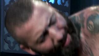 Triple Threat Tattooed Titans Take Tatted Temptress