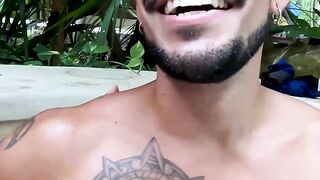 Throated #134 - Threeway Blowjob Frenzy With Huge Facial For Latina Babe