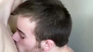 Double Trouble petite FTM sweetheart gets devoured by two steamy hunks