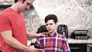 StepIntoDesire.com  Insatiable stepfather devours twinks eager mouth, then creams his pretty face.