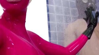 Latex Siren Seduces with Sensual Sucking and Riding