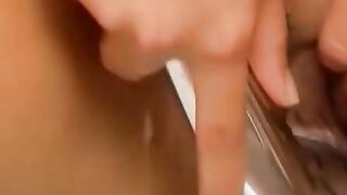 Sizzling Sensuality Jane Fondles Steamy Shower Seduction