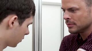 FamilyPornSite.com - Daddy and stepson taboo raw pounding fun after stepdad eats that