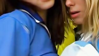 Sultry Lesbians Ignite the Dressing Room