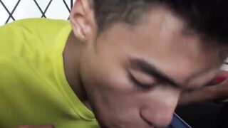 Latino bottom takes multiple facial loads in wild threesome