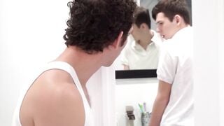 Busted in the Basement Stepson Takes aDP from Stepfather