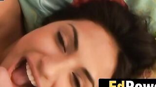 Sweet Innocence Squirts for Daddys Giant Cock