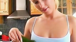 Kitchen Torpedo A Hung Stud Takes Down His Scorching Blonde Bombshell MILF