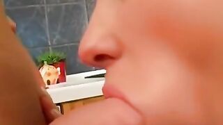 Kitchen Torpedo A Hung Stud Takes Down His Scorching Blonde Bombshell MILF