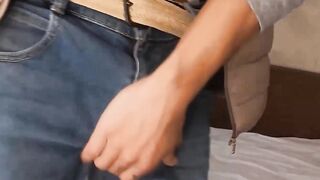 "Ass-Fucking Latino Hunk with Big Dick Pounded Hard by Older Guy"