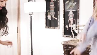 Lesbian Lovelies Saige and Siren Savor Sensual Delights