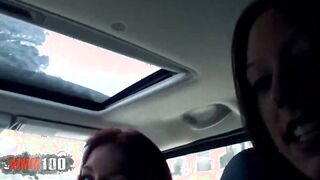Bombshell foursome into the wood for 2 french bitch