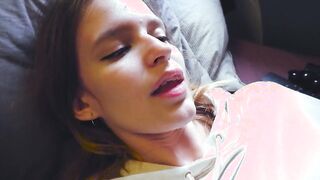 Close up Cumming from Dildo and Hand Job