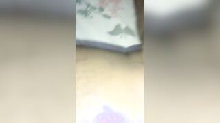 fapping the ebony penis into his room