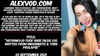 HOTKINKYJO FUCKS LONG SEX TOY – XXL MATTEO FROM MrHANKEYS