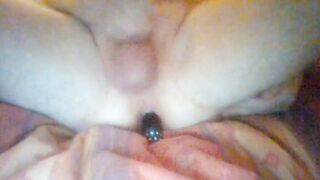 jerking off me with toy into my ace.
