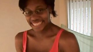 babe black teenie blows on white cock