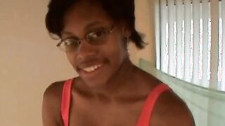 babe black teenie blows on white cock