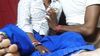 Goddess Indian Sali Blowing penis and getting plowed rough with clear Hindi audio