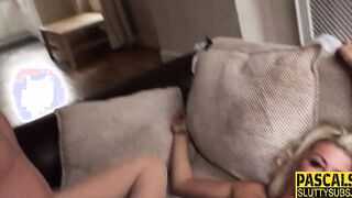 Real blonde slave gets screwed