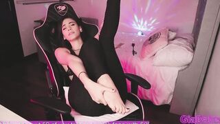 Gia Baker Showing Off and Dancing to Como El Fuego
