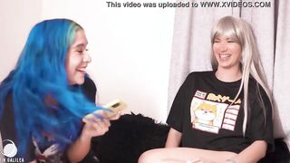 2 young turned on latinas explore their sexuality together and view porn while masturbating! follow them on instagram @mingalilea and @yeniferchp