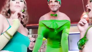 Costumed Cuties Get Cummed All Over After a Wild Threesome Frenzy