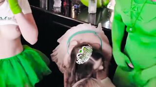 Costumed Cuties Get Cummed All Over After a Wild Threesome Frenzy
