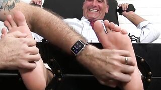 SoleDevilXXX.com  Dominant Dom Tames Mature Hunk Sebastian with ToeTingling Torture