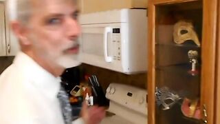 Stepuncle's Dick Out - Masturbation. Older man. . . . . . . . . . . . . . . . .