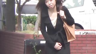 "Public Pee-Pantie Fetish - Bold School Girl Dares To Wear Soiled Uniform"