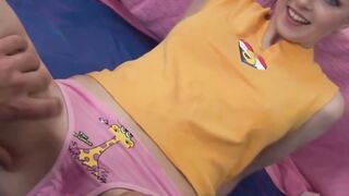 "Teeny-Bopper Sensuous Handjob in Glossy POV"