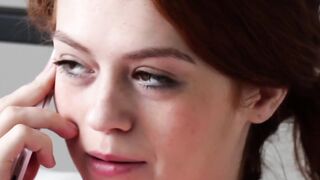 "Redheaded Step-Mother Sits On Teen's Face And Rides Him To Orgasm"